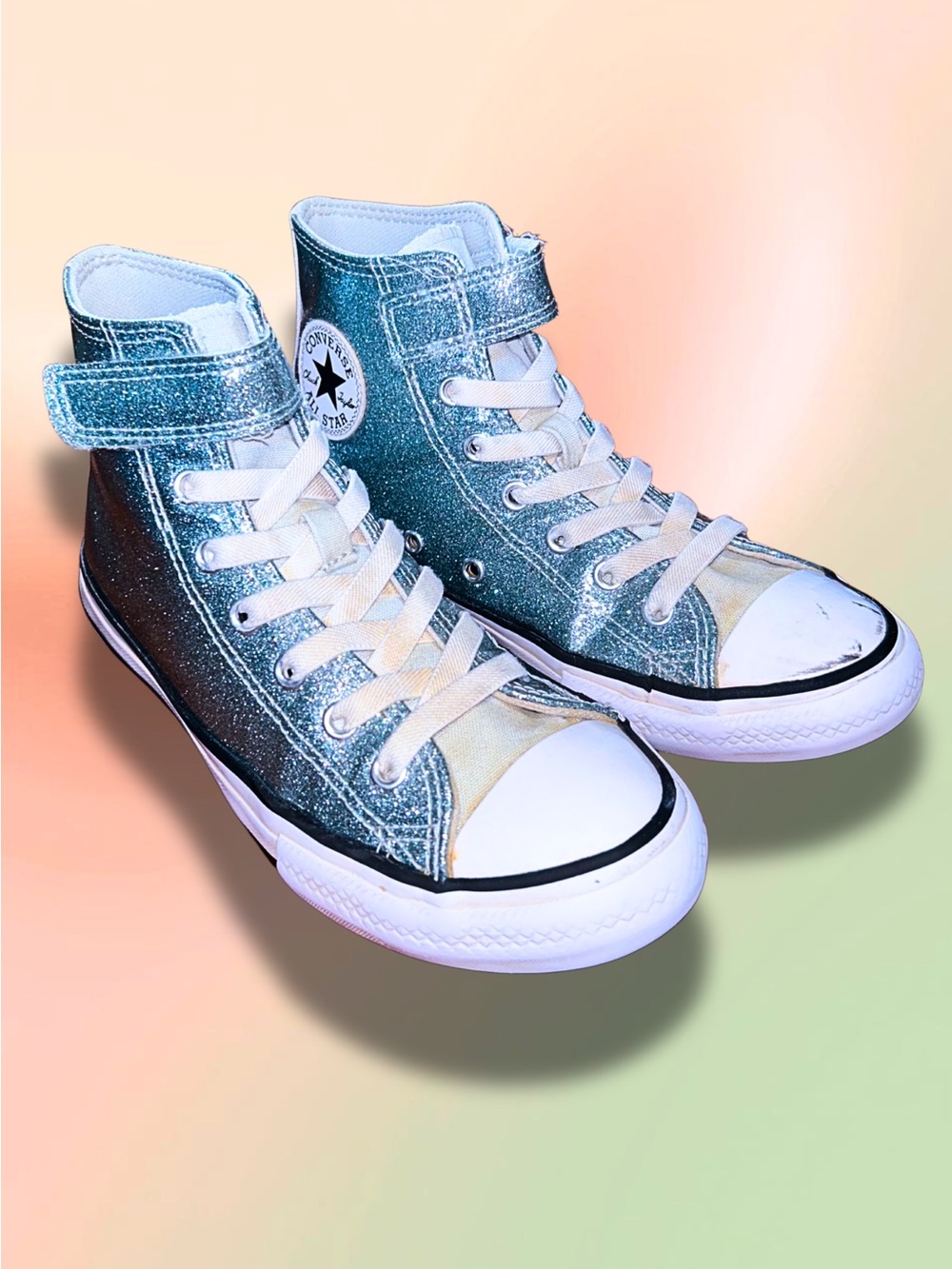 Converse Chuck Taylor All Star Easy-On Shimmer Youth Shoes Size 3